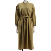 バンドカラーロングドレス