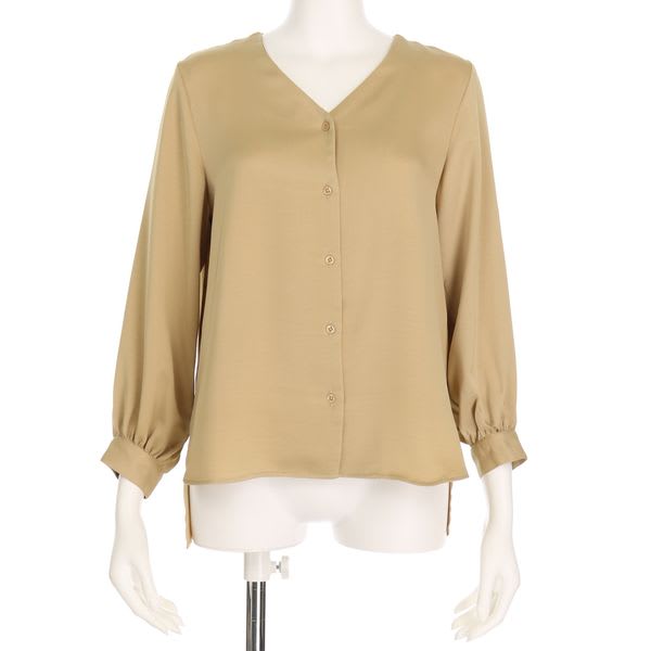 とろみVネックブラウス