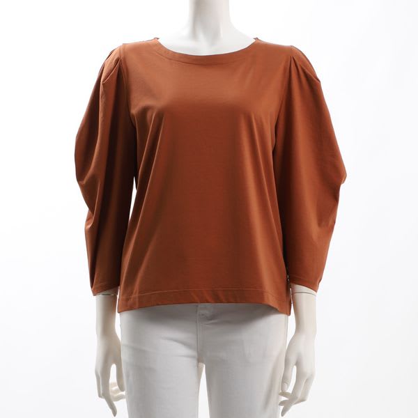 袖タックカットソー