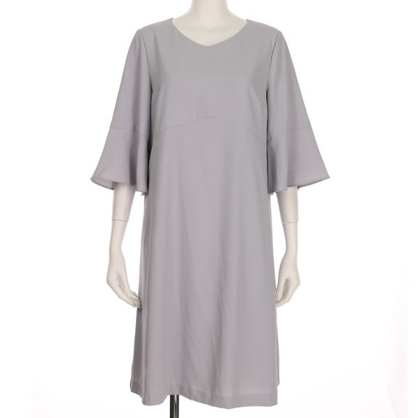 袖フレアワンピース