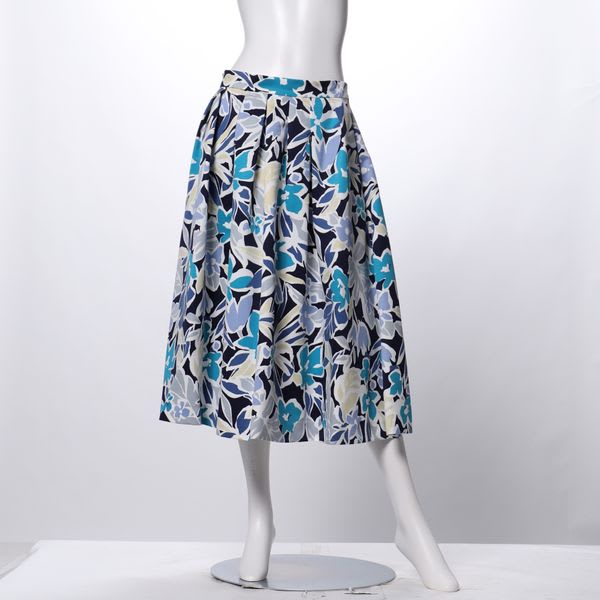 フラワープリントフレアスカート