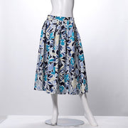 フラワープリントフレアスカート