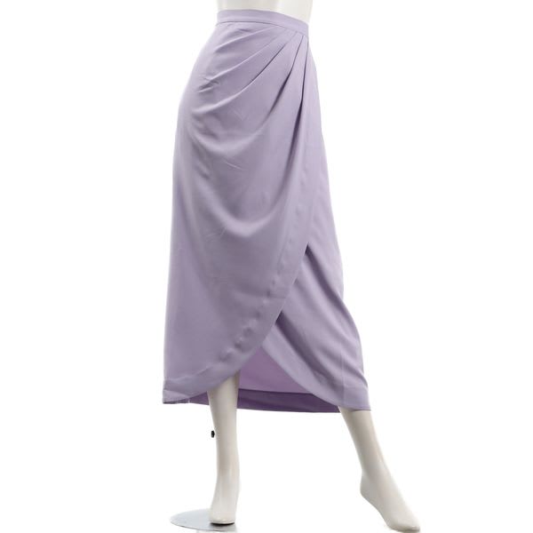 アシンメトリータックロングスカート