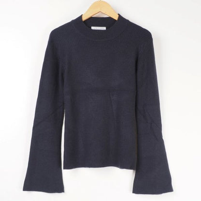 ベルスリーブリブニット