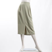 タックデザインフロントスリットスカート