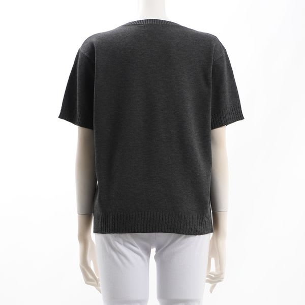 クルーネックハイゲージニット