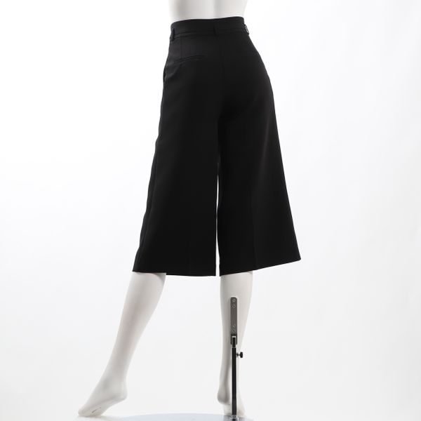 ベルト付きタックワイドパンツ