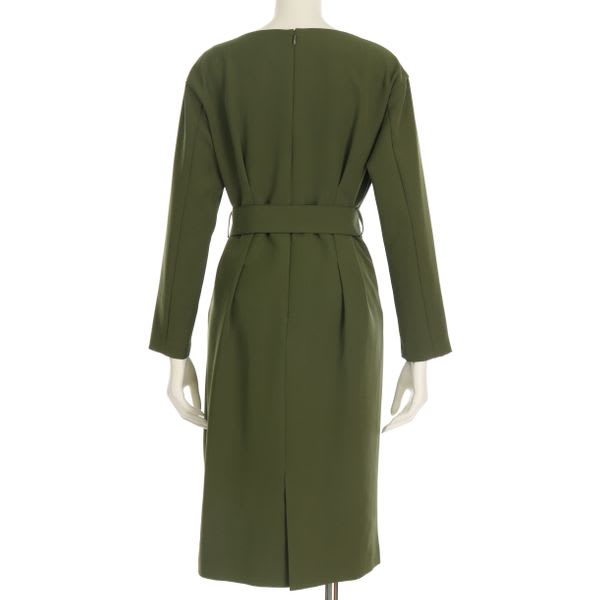 ベルト付きワンピース