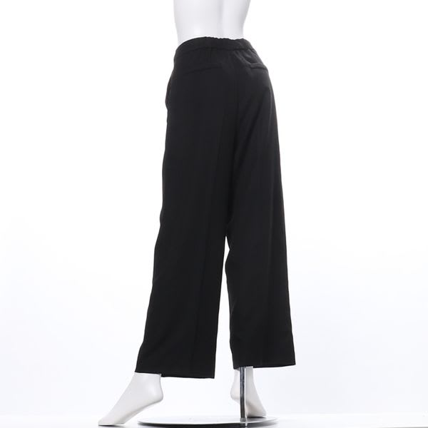 ウエストボタンストレートパンツ