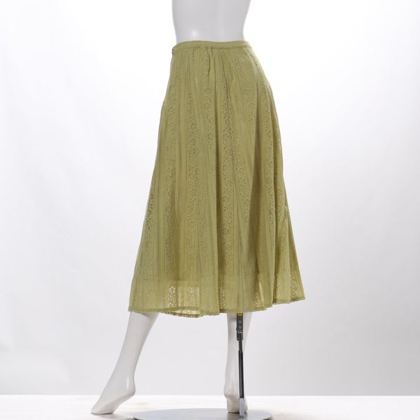 コットンレースフレアスカート