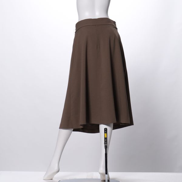 ウエストリボン付きフレアスカート