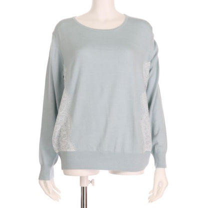 脇レースニットプルオーバー