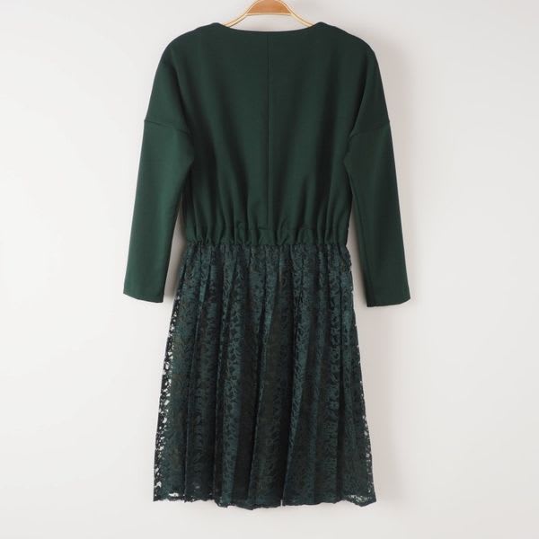 レース切り替えデザインワンピース
