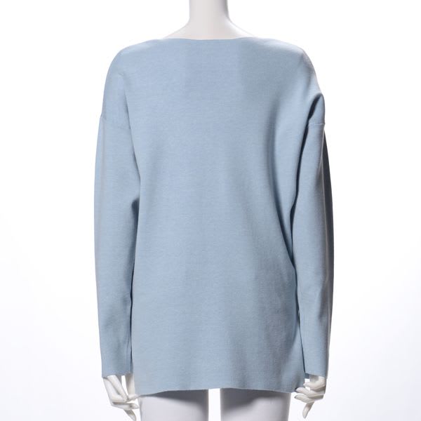 サイドスリットVネックニット