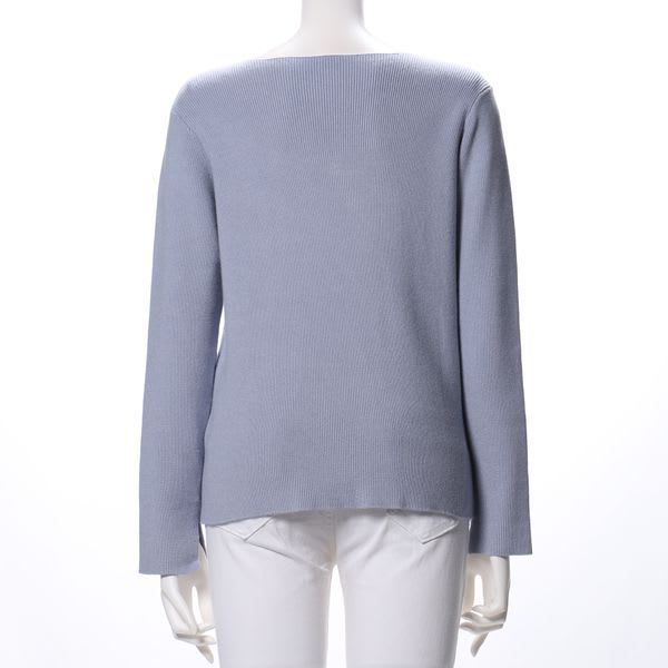 スッキリシルエットボートネックニット