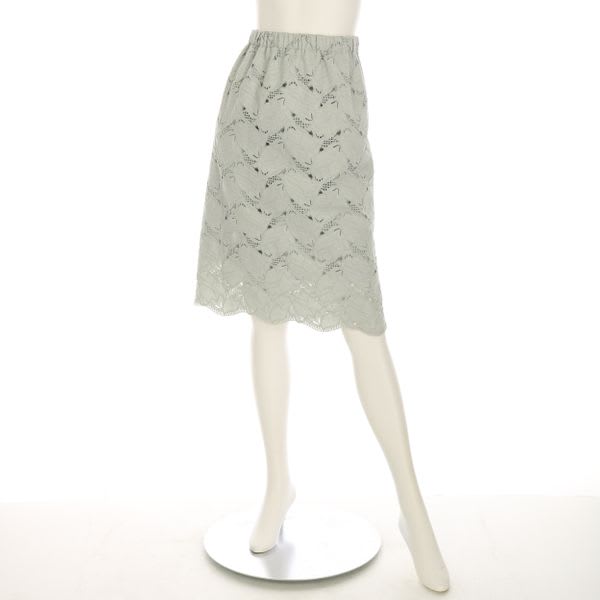 ウエストゴム総レーススカート