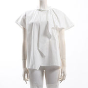 アシンメトリーフリルブラウス