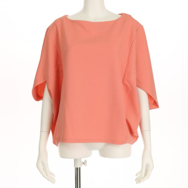 ボリュームスリーブボートネックトップス