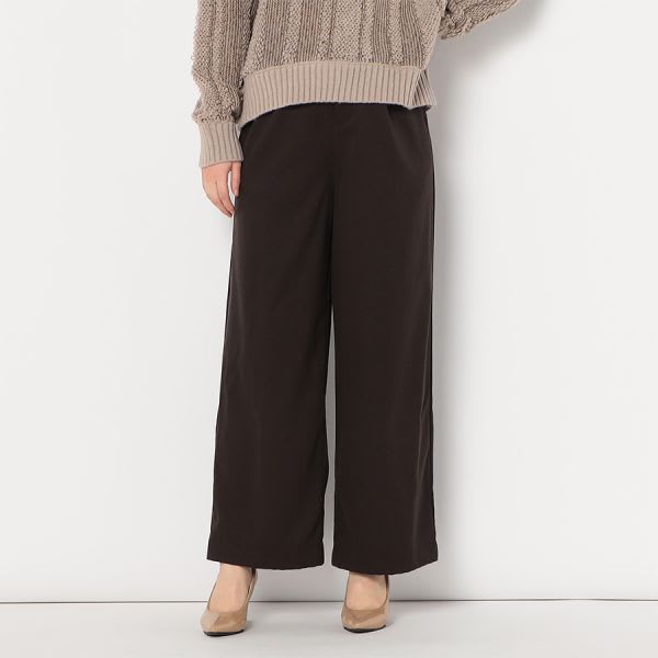 バイカラーデザインワイドパンツ