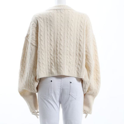 短丈ボリュームスリーブニット