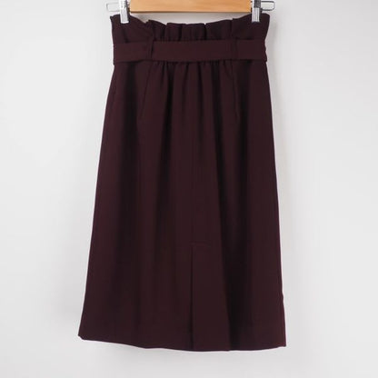 ウエストゴムリボンタイトスカート