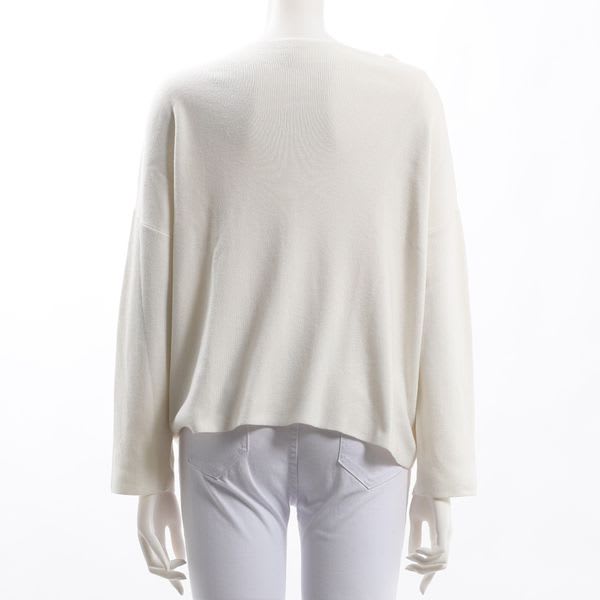 オフネックドロップショルダーニット