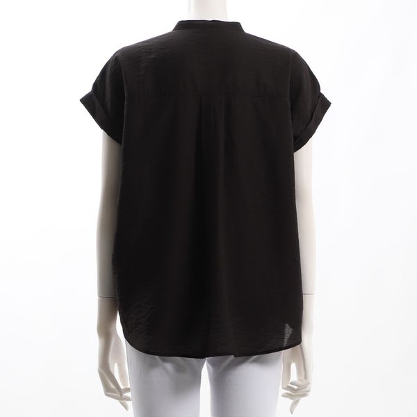 バンドカラーブラウス