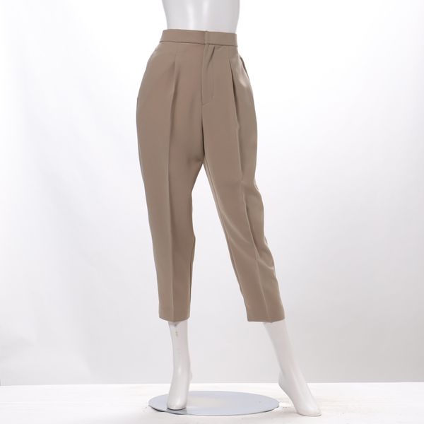 バックゴムタック入りテーパードパンツ