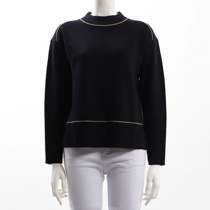 ライン配色ニット