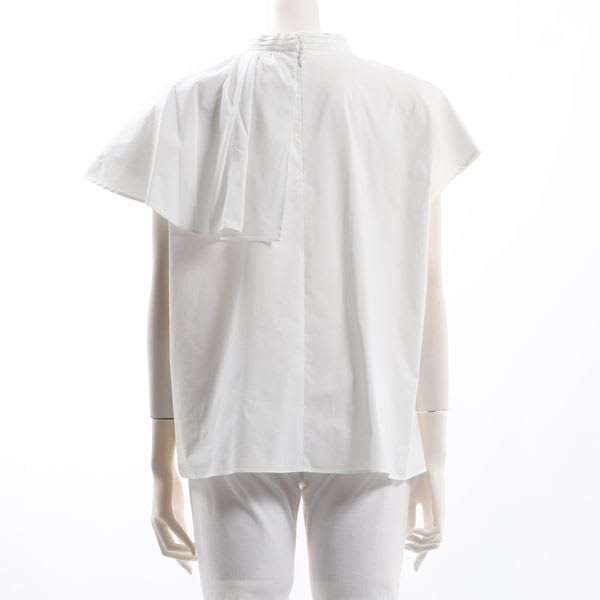 アシンメトリーフリルブラウス