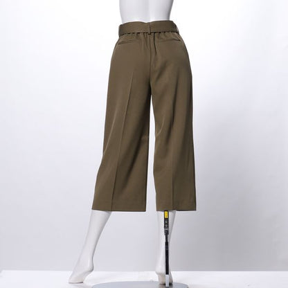 ウエストベルトワイドパンツ