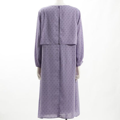 幾何学模様レイヤードワンピース