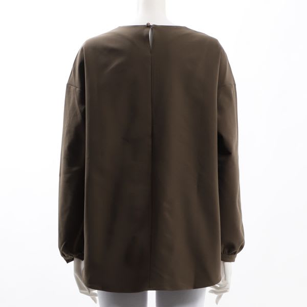 ドロップショルダーVネックブラウス