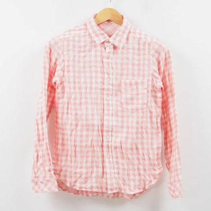 リバーシブルチェックガーゼシャツ