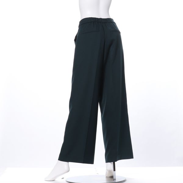 ウエストボタン付きストレートパンツ