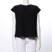 センターシームクルーネックカットソー