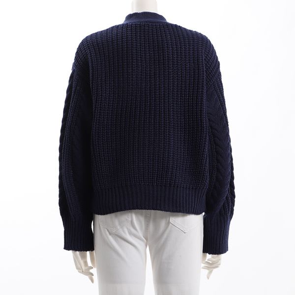 ジップデザインVネックニットカーディガン