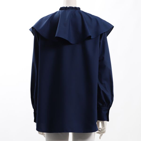 ラッフルデザインブラウス