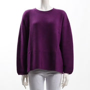 並びボタンデザインニット