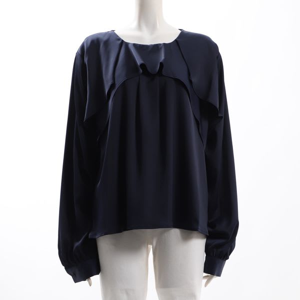 フロントフリルデザインブラウス