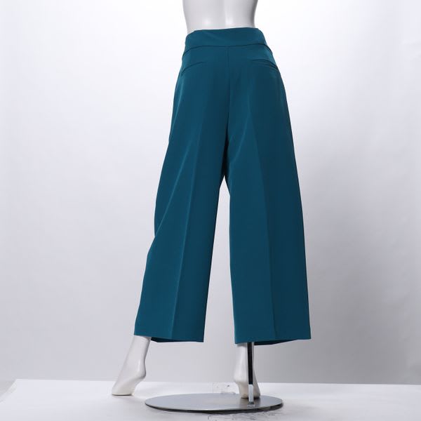 ハイウエストボタンワイドパンツ