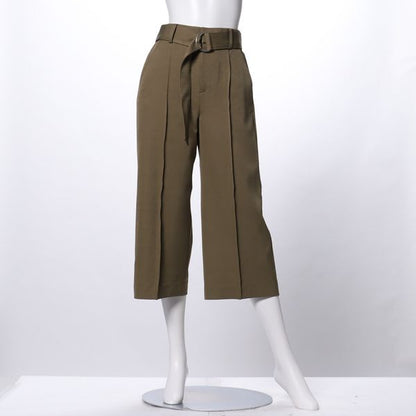 ウエストベルトワイドパンツ