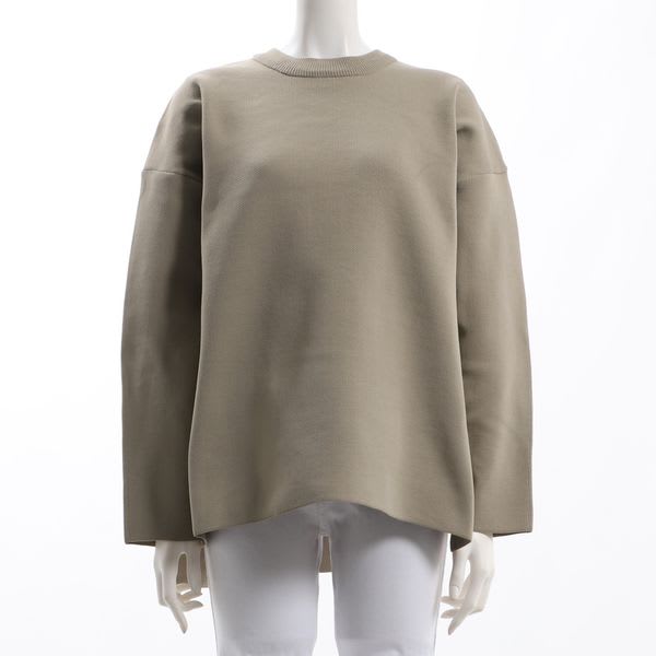 スポンジ肌触りニットプルオーバー