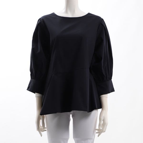 ボリューム袖切り替えデザインブラウス