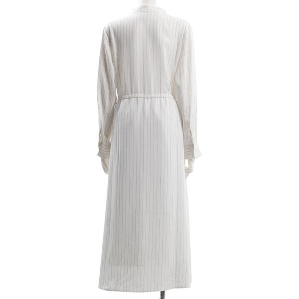 ドロストデザインストライプ柄ワンピース