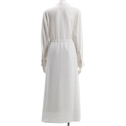 ドロストデザインストライプ柄ワンピース