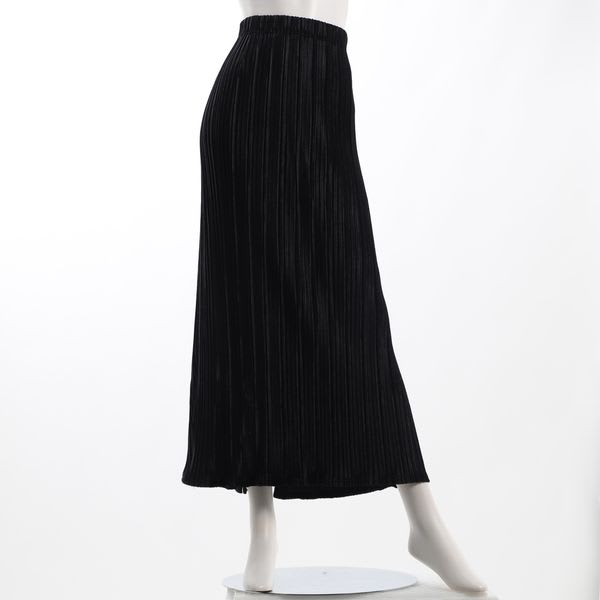 凹凸プリーツベロアタイトスカート