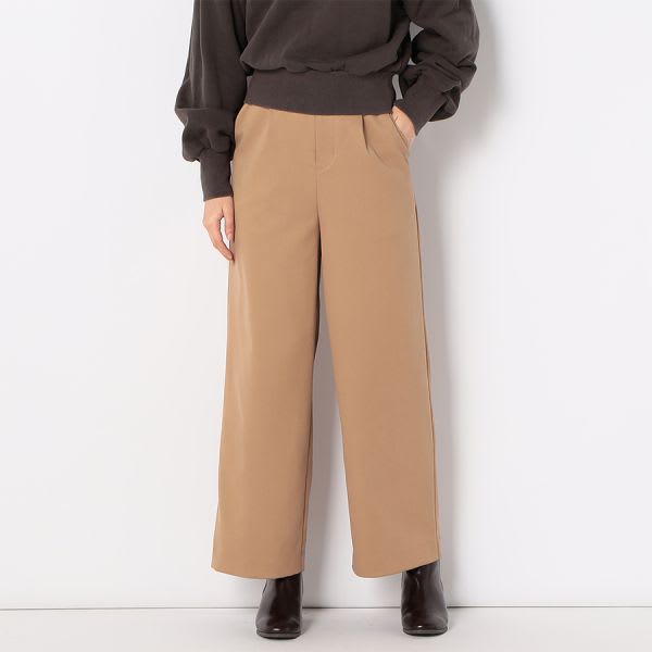 バイカラーデザインワイドパンツ