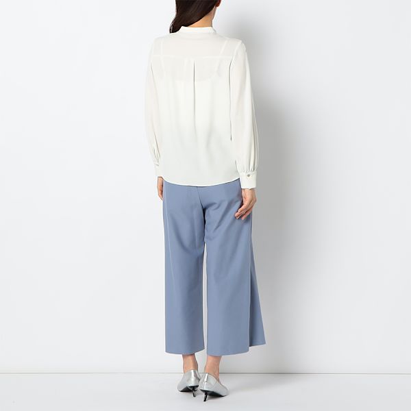バックゴムタック入りワイドパンツ