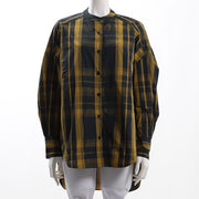 ゆったりシルエットバンドカラーブラウス